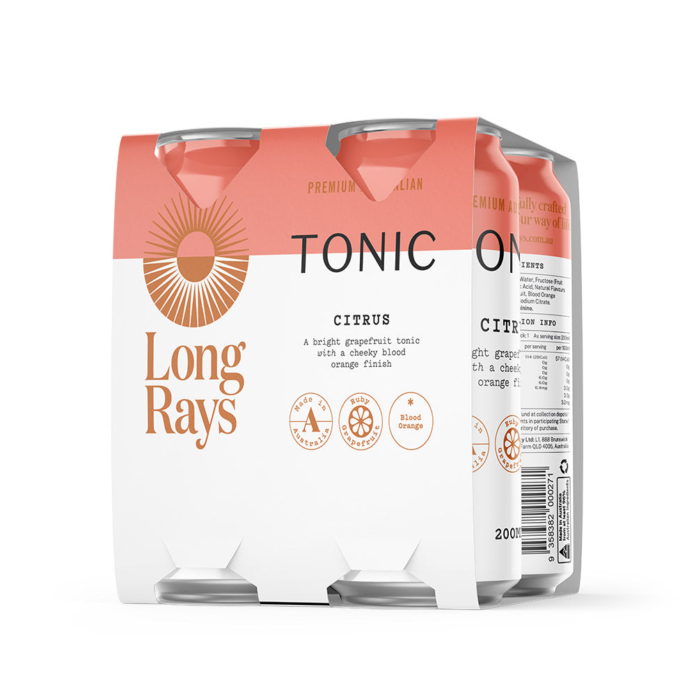 Long Rays Australian Citrus Tonic (4x 200ml)